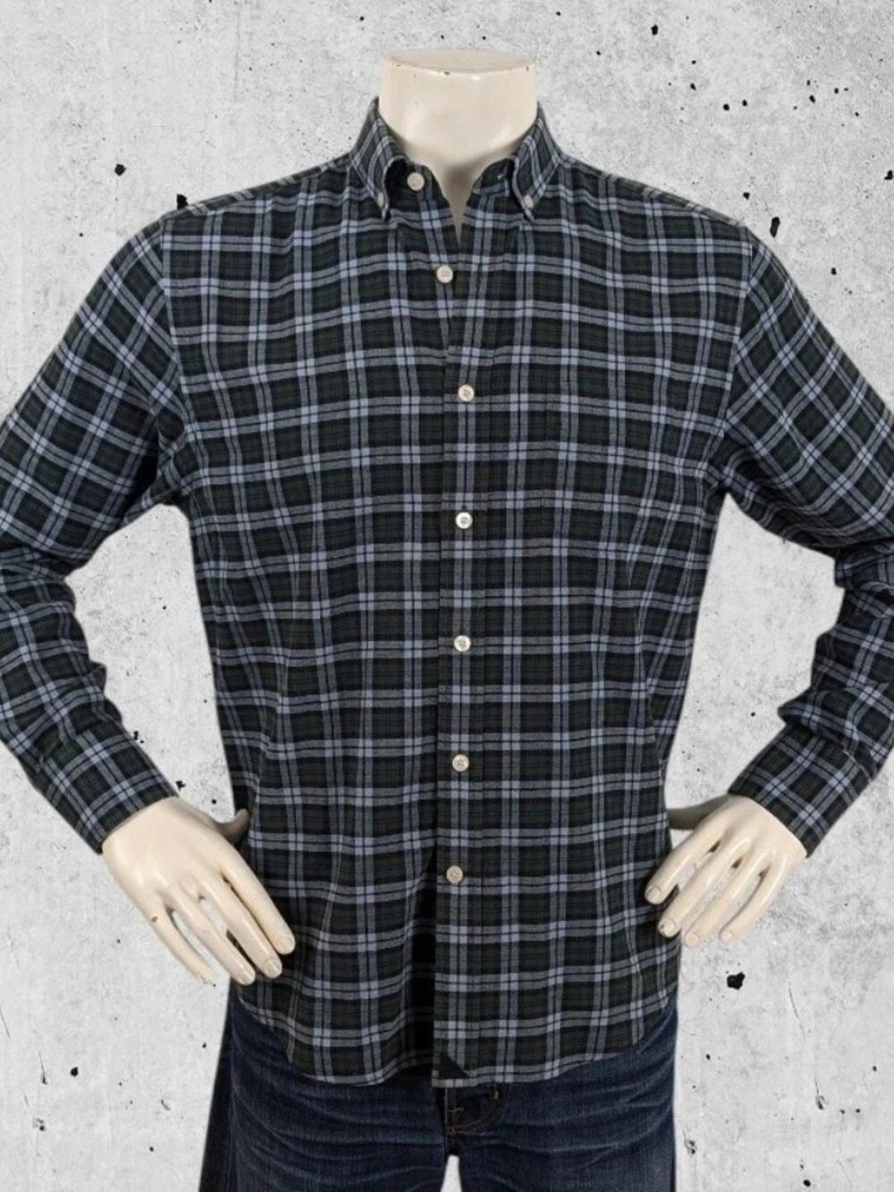 Untuckit Plaid Flannel Shirt Size Medium
